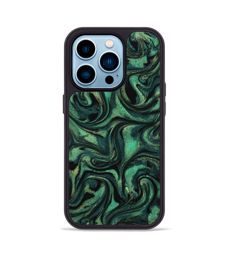 iPhone 14 Pro ResinArt Phone Case - Nelda (Green, 801783)