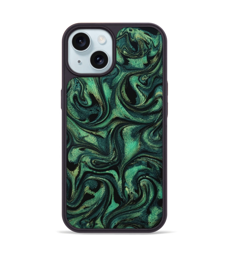 iPhone 15 ResinArt Phone Case - Nelda (Green, 801783)