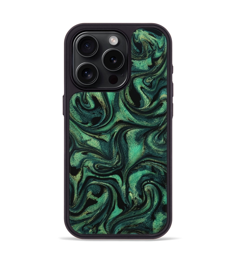 iPhone 15 Pro ResinArt Phone Case - Nelda (Green, 801783)