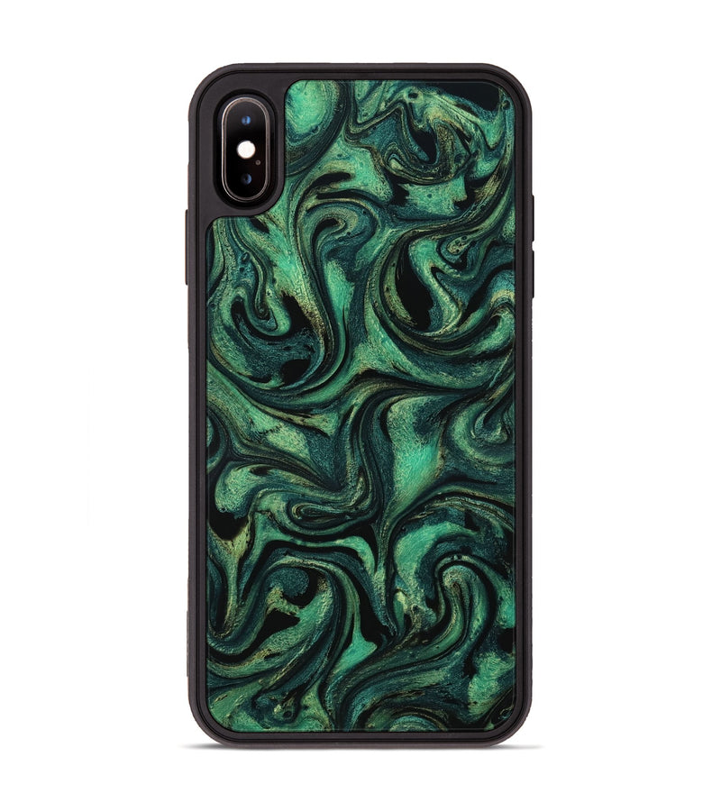 iPhone Xs Max ResinArt Phone Case - Nelda (Green, 801783)