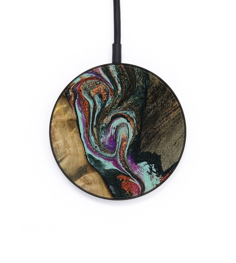 Circle Wood Wireless Charger - Vern (Green, 801784)