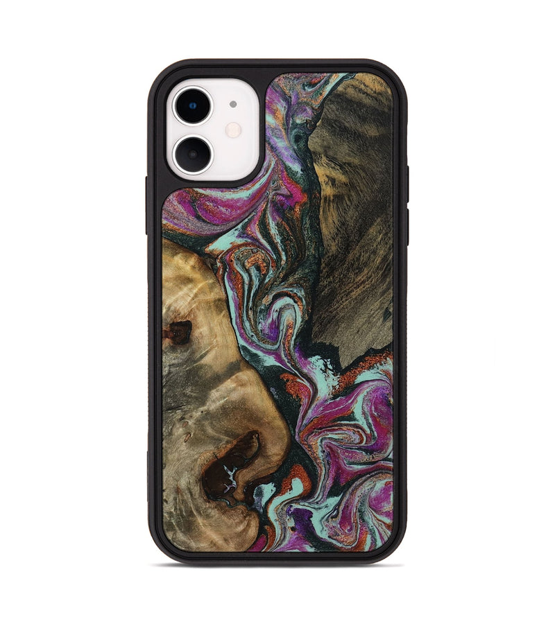 iPhone 11 Wood Phone Case - Vern (Green, 801784)