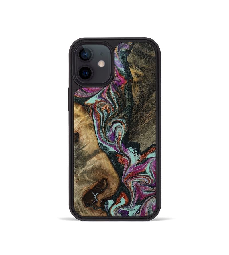 iPhone 12 mini Wood Phone Case - Vern (Green, 801784)