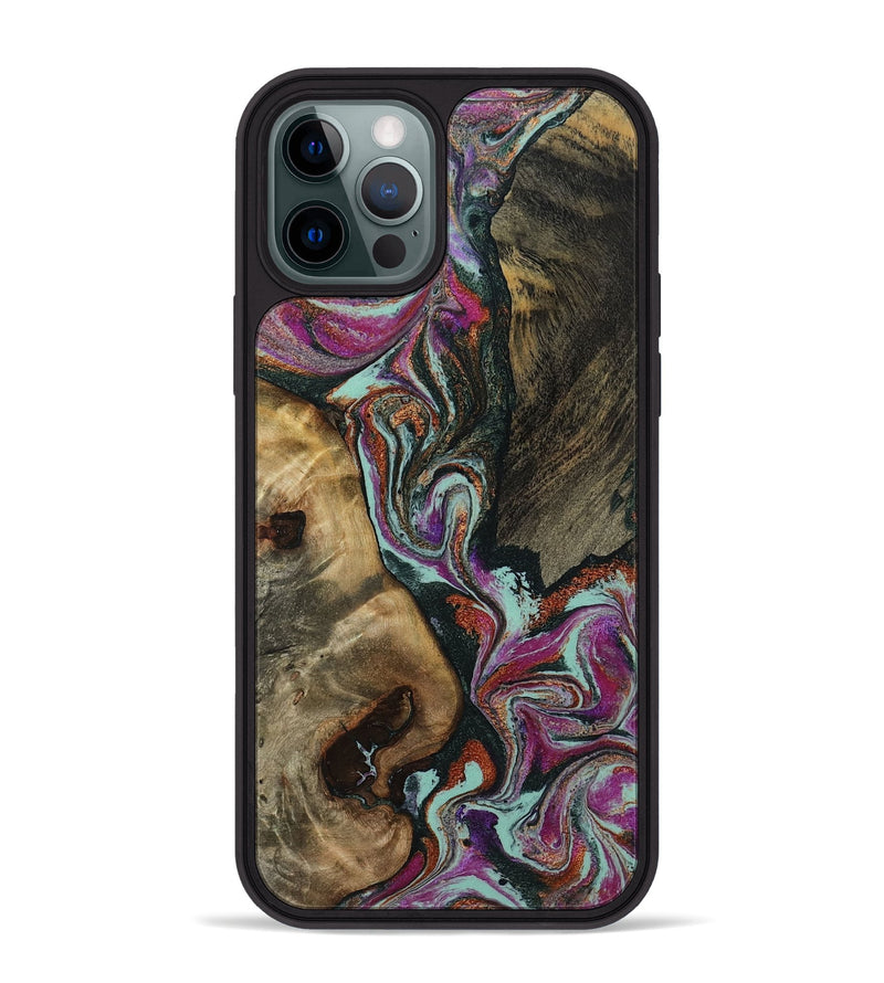 iPhone 12 Pro Max Wood Phone Case - Vern (Green, 801784)