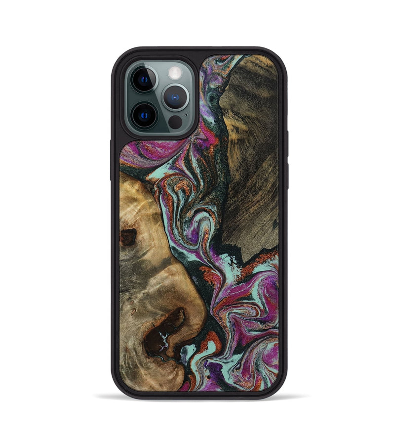 iPhone 12 Pro Wood Phone Case - Vern (Green, 801784)