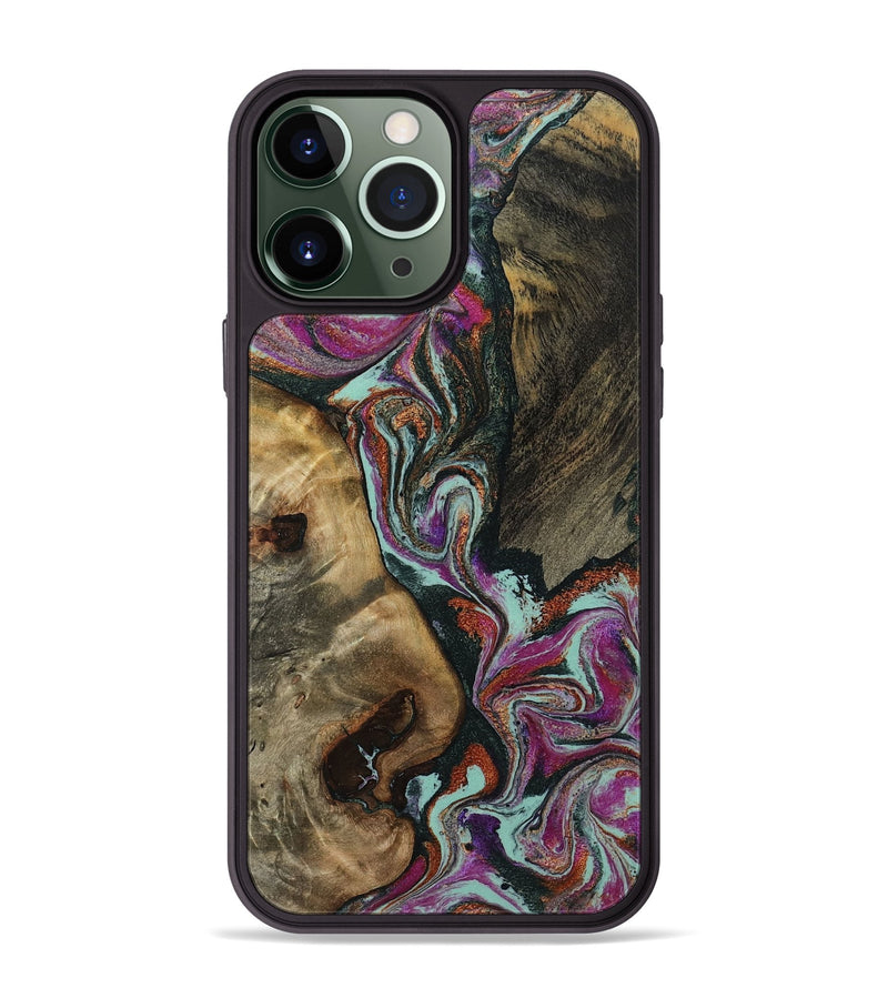 iPhone 13 Pro Max Wood Phone Case - Vern (Green, 801784)