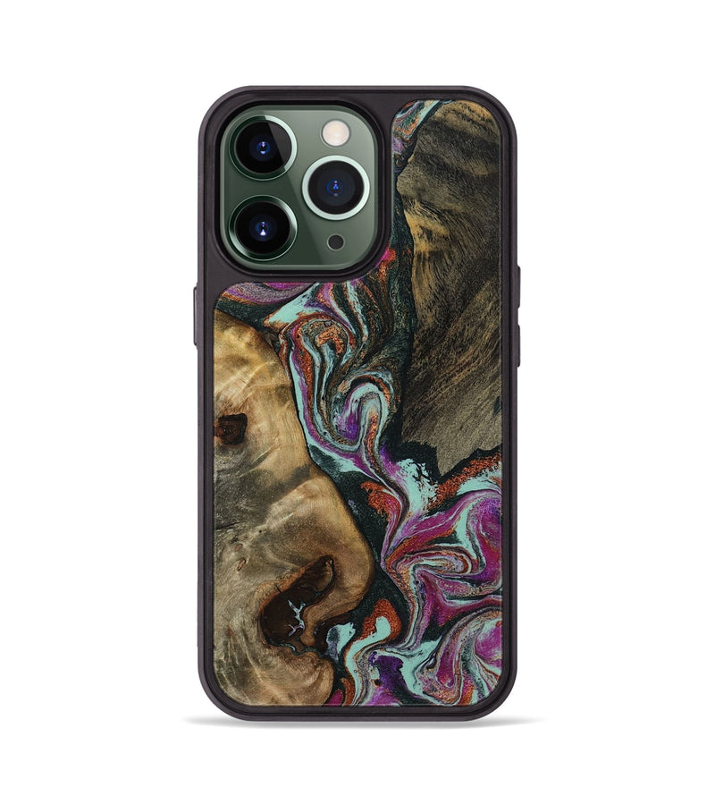 iPhone 13 Pro Wood Phone Case - Vern (Green, 801784)