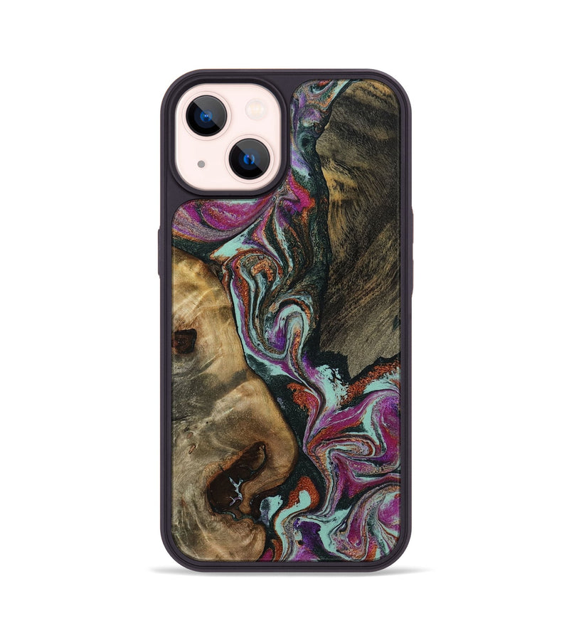 iPhone 14 Wood Phone Case - Vern (Green, 801784)