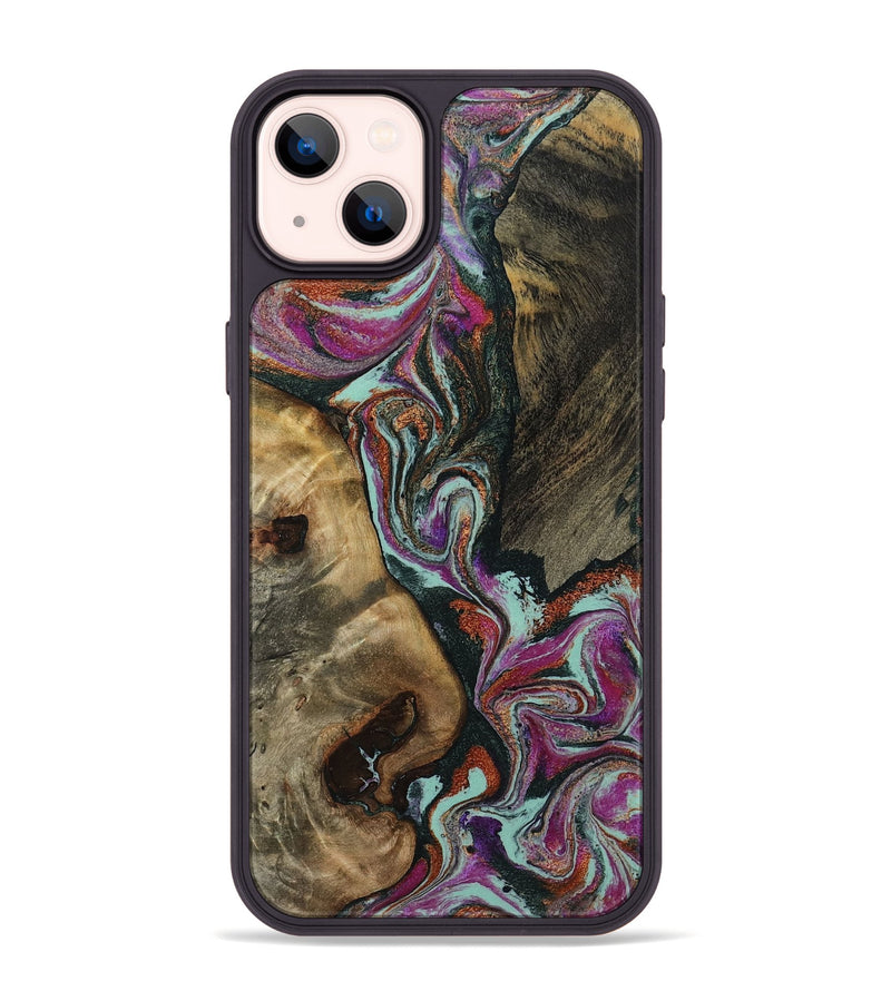 iPhone 14 Plus Wood Phone Case - Vern (Green, 801784)