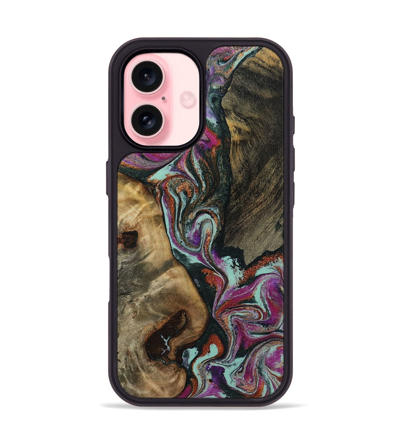iPhone 16 Wood Phone Case - Vern (Green, 801784)
