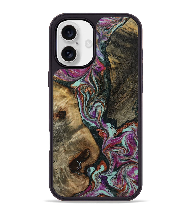 iPhone 16 Plus Wood Phone Case - Vern (Green, 801784)