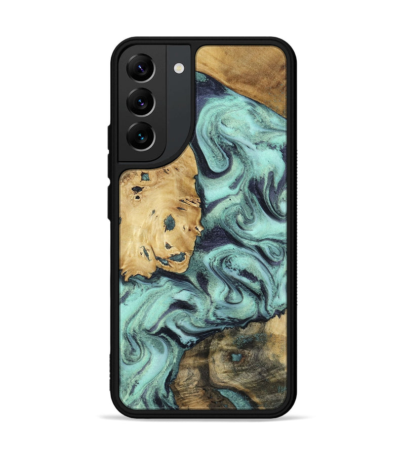 Galaxy S22 Plus Wood Phone Case - Shirlee (Green, 801785)