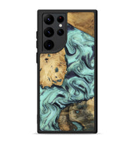 Galaxy S22 Ultra Wood Phone Case - Shirlee (Green, 801785)