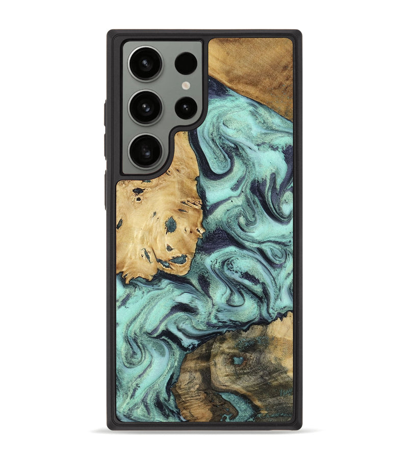 Galaxy S23 Ultra Wood Phone Case - Shirlee (Green, 801785)