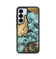 Galaxy S25 Wood Phone Case - Shirlee (Green, 801785)