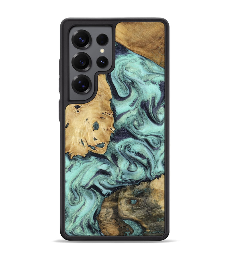 Galaxy S25 Ultra Wood Phone Case - Shirlee (Green, 801785)
