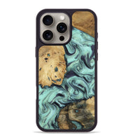 iPhone 16 Pro Max Wood Phone Case - Shirlee (Green, 801785)