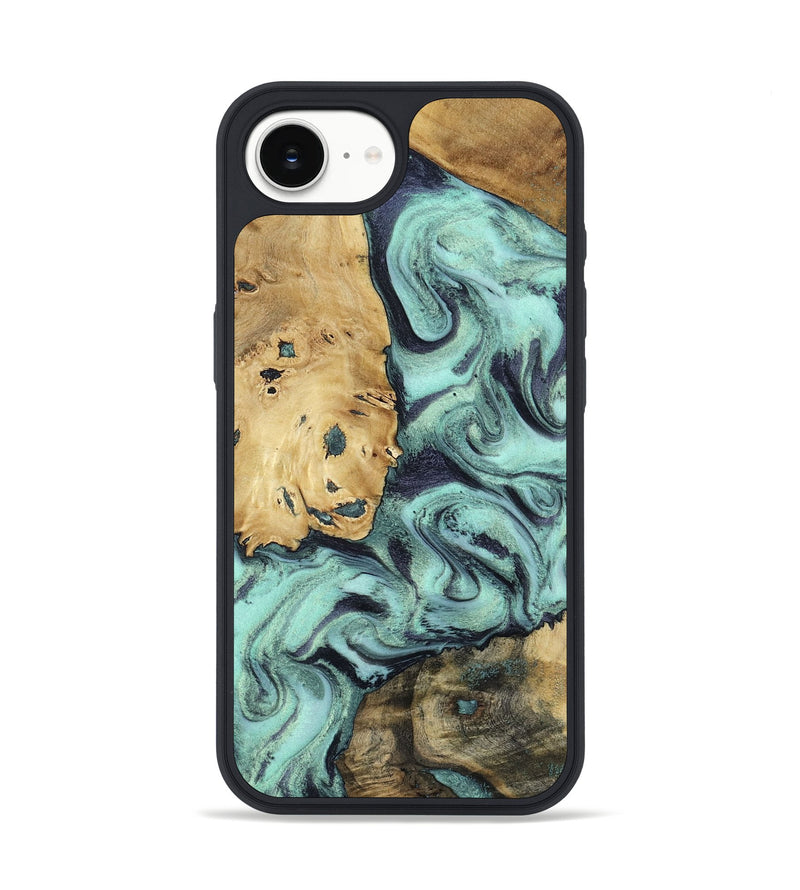 iPhone 16e Wood Phone Case - Shirlee (Green, 801785)