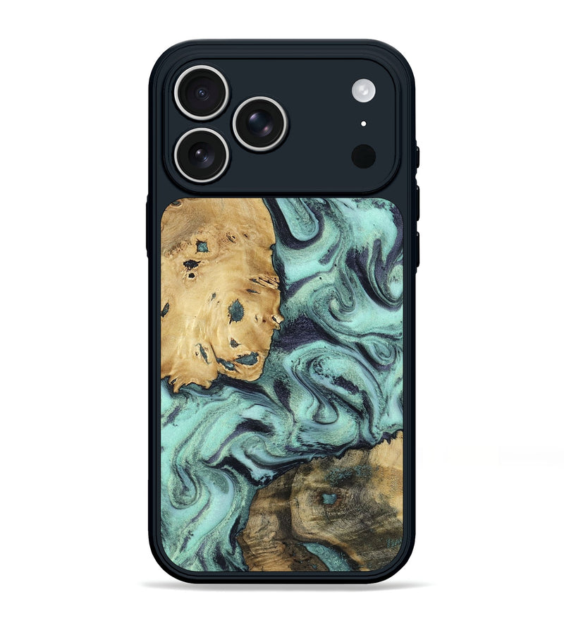 iPhone 17 Pro Max Wood Phone Case - Shirlee (Green, 801785)