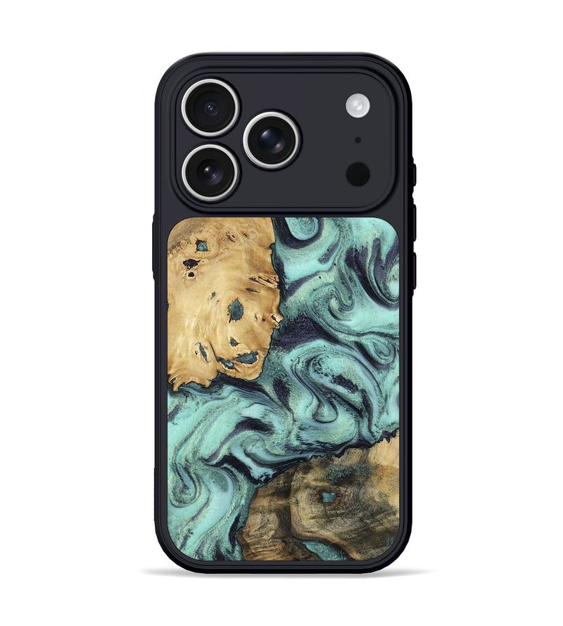 iPhone 17 Pro Wood Phone Case - Shirlee (Green, 801785)