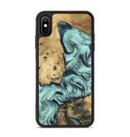 iPhone Xs Max Wood Phone Case - Shirlee (Green, 801785)