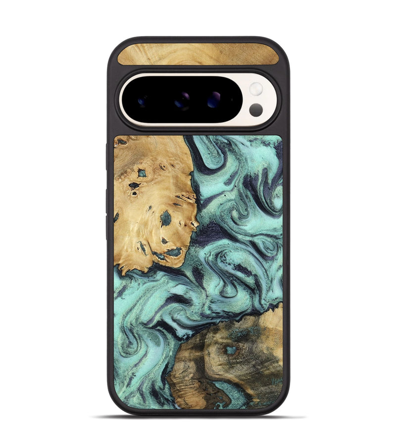Pixel 9 Pro Wood Phone Case - Shirlee (Green, 801785)