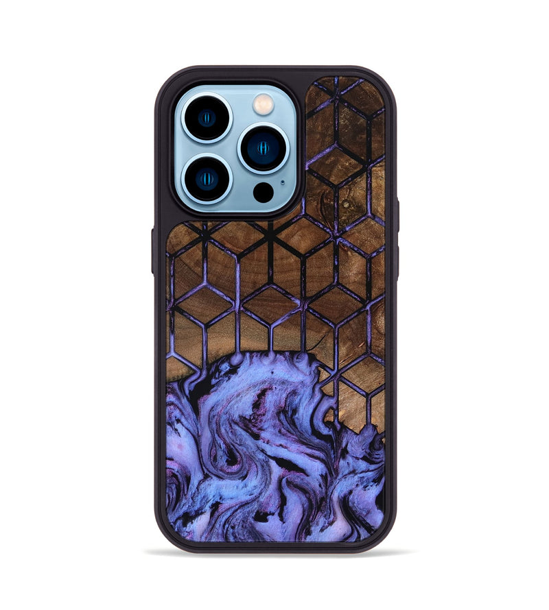 iPhone 14 Pro Wood Phone Case - Vina (Pattern, 801786)