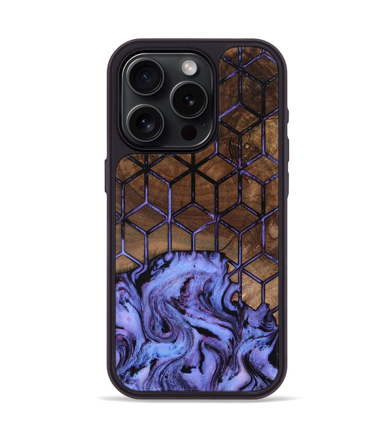 iPhone 15 Pro Wood Phone Case - Vina (Pattern, 801786)