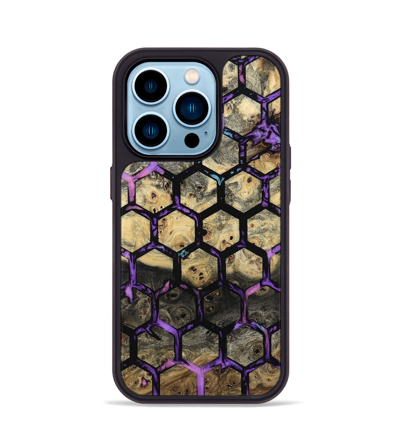 iPhone 14 Pro Wood Phone Case - Diann (Pattern, 801787)