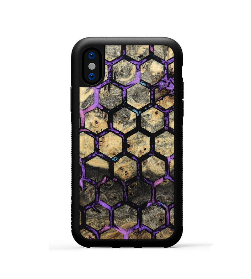 iPhone Xs Wood Phone Case - Diann (Pattern, 801787)
