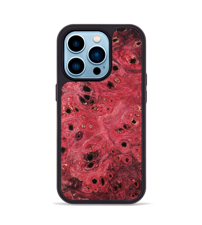 iPhone 14 Pro Wood Phone Case - Eugenie (Wood Burl, 801792)