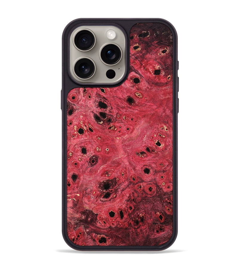 iPhone 15 Pro Max Wood Phone Case - Eugenie (Wood Burl, 801792)