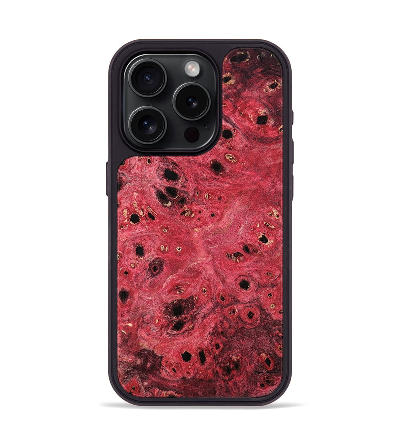 iPhone 15 Pro Wood Phone Case - Eugenie (Wood Burl, 801792)