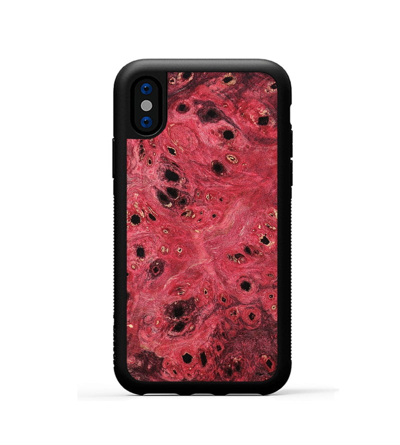 iPhone Xs Wood Phone Case - Eugenie (Wood Burl, 801792)