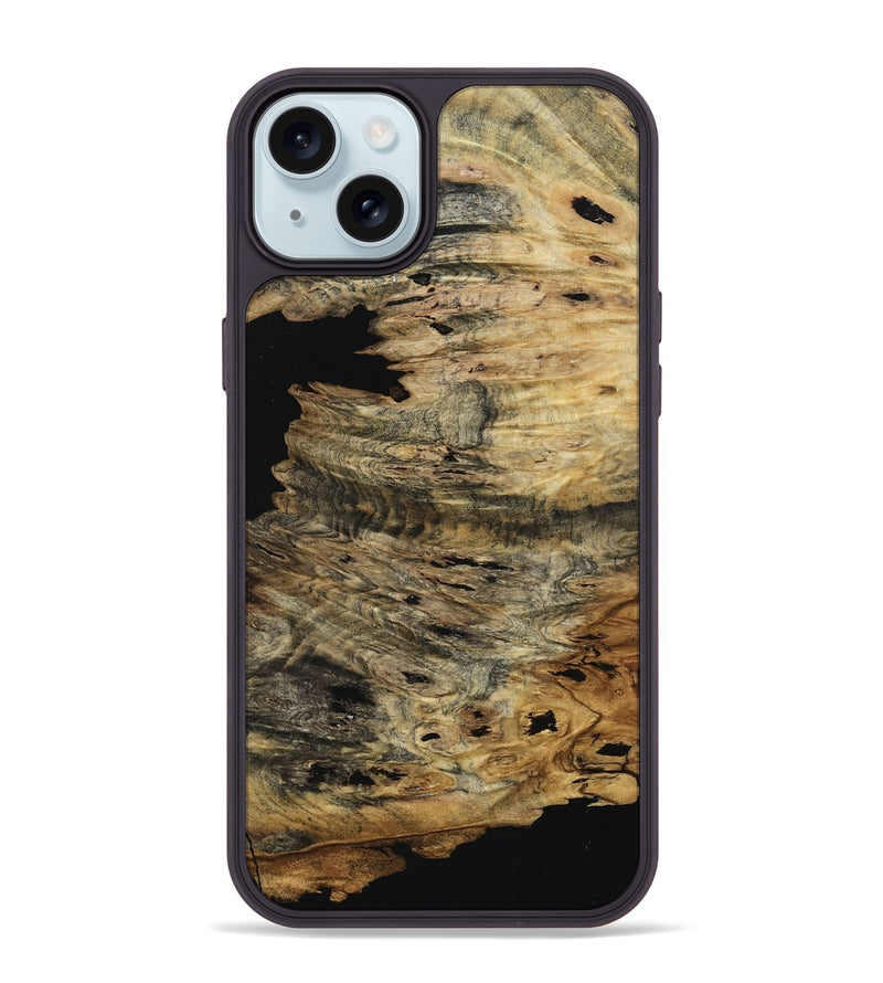 iPhone 15 Plus Wood Phone Case - Royalty (Wood Burl, 801793)