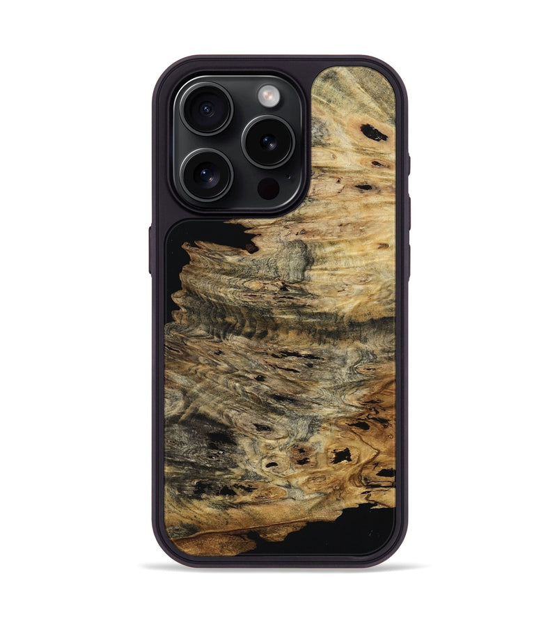 iPhone 15 Pro Wood Phone Case - Royalty (Wood Burl, 801793)