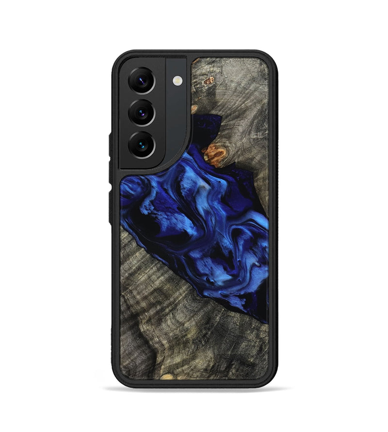 Galaxy S22 Wood Phone Case - Miller (Blue, 801797)