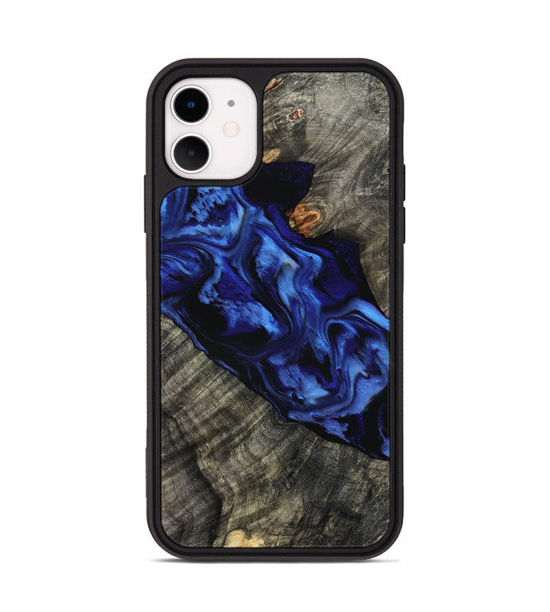 iPhone 11 Wood Phone Case - Miller (Blue, 801797)