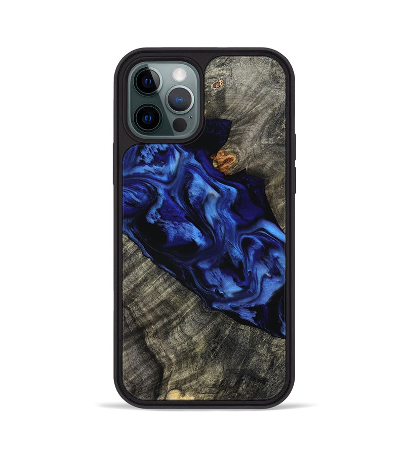 iPhone 12 Pro Wood Phone Case - Miller (Blue, 801797)