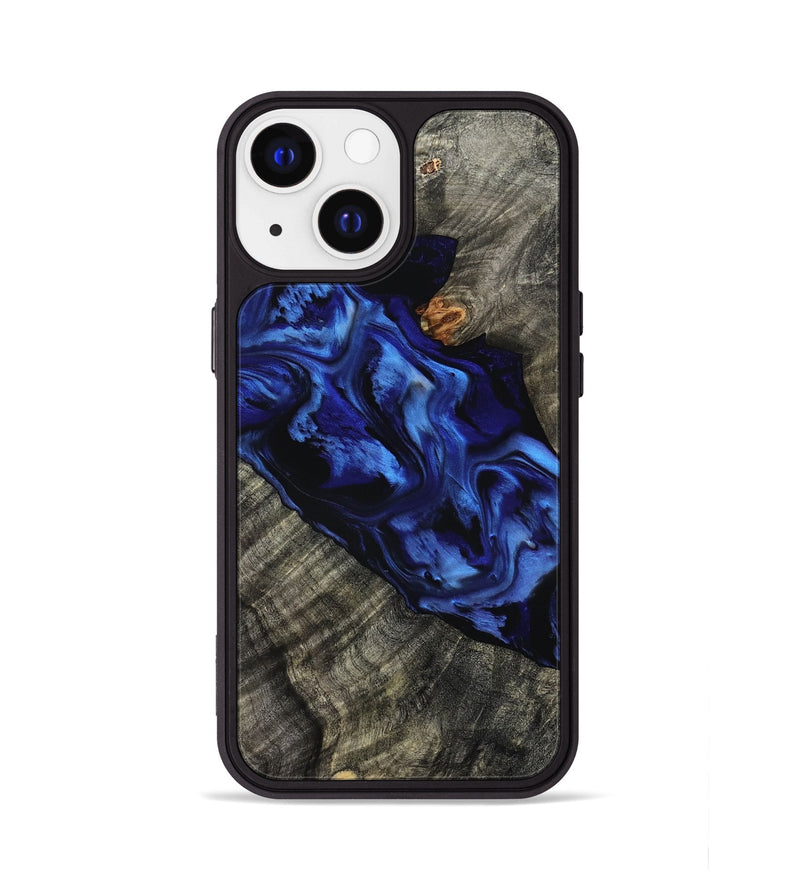 iPhone 13 Wood Phone Case - Miller (Blue, 801797)