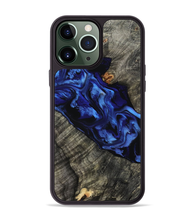 iPhone 13 Pro Max Wood Phone Case - Miller (Blue, 801797)