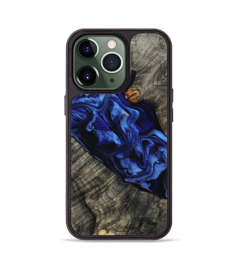 iPhone 13 Pro Wood Phone Case - Miller (Blue, 801797)