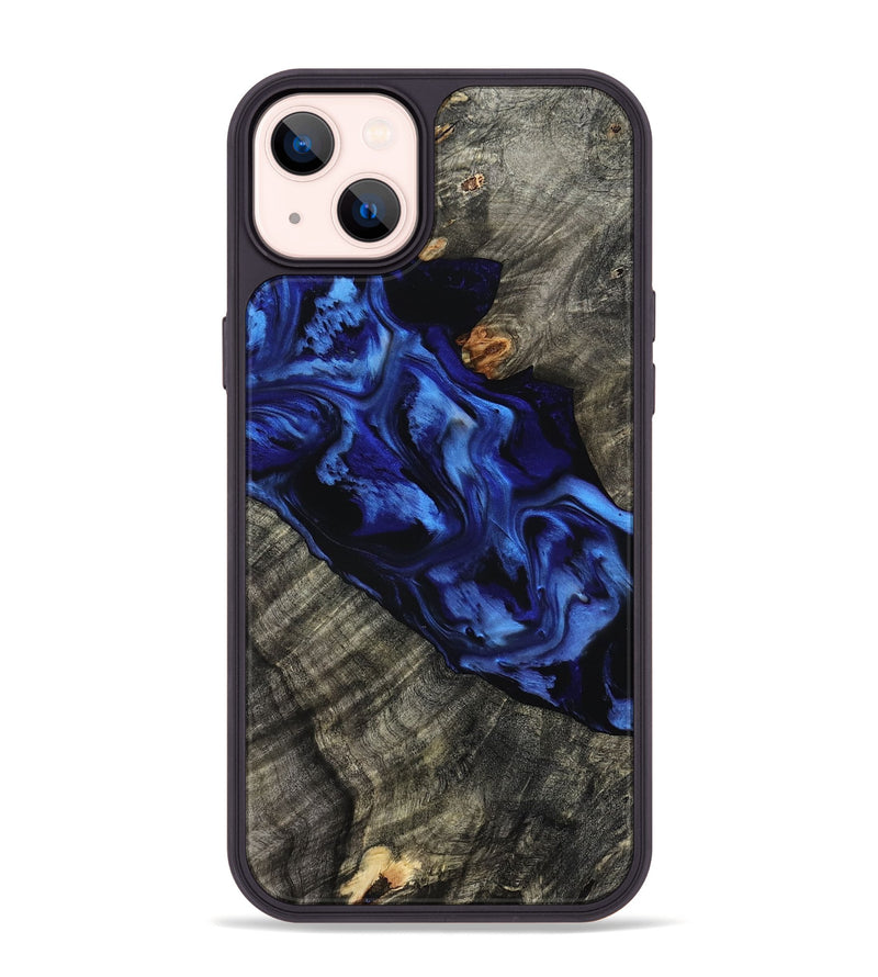 iPhone 14 Plus Wood Phone Case - Miller (Blue, 801797)