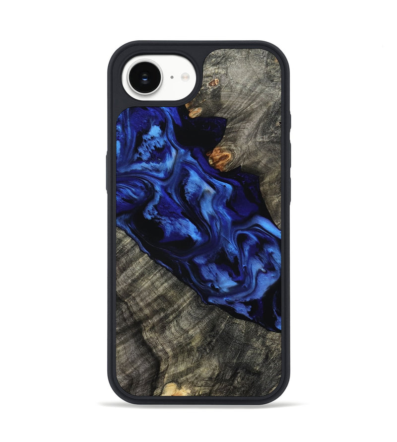 iPhone 16e Wood Phone Case - Miller (Blue, 801797)