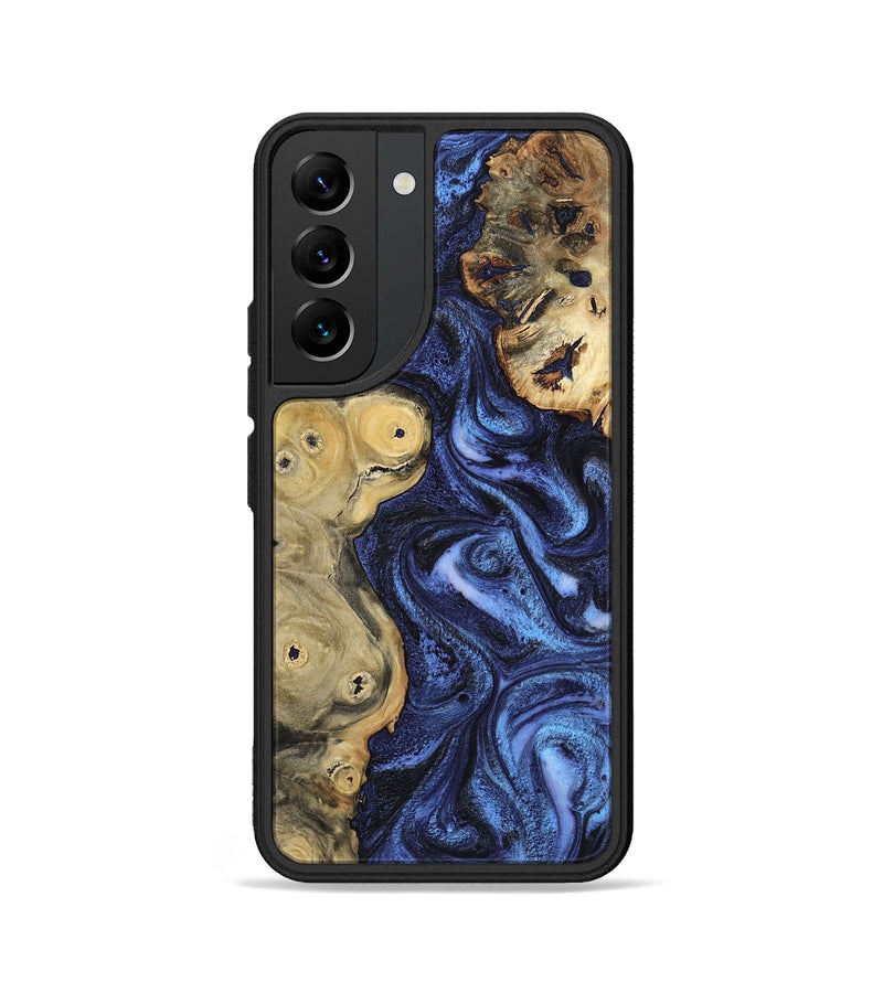 Galaxy S22 Wood Phone Case - Seven (Blue, 801798)