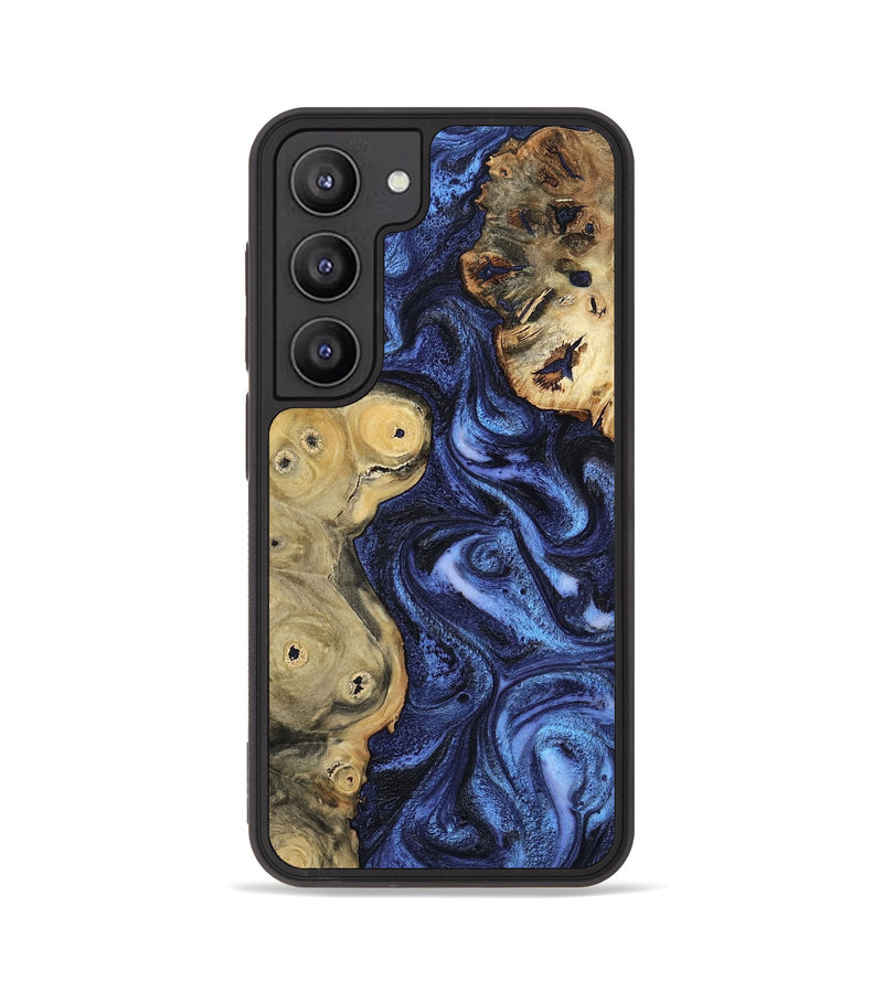 Galaxy S23 Wood Phone Case - Seven (Blue, 801798)
