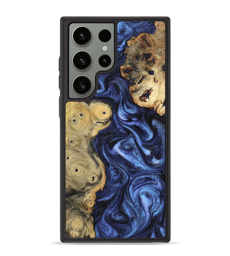 Galaxy S23 Ultra Wood Phone Case - Seven (Blue, 801798)