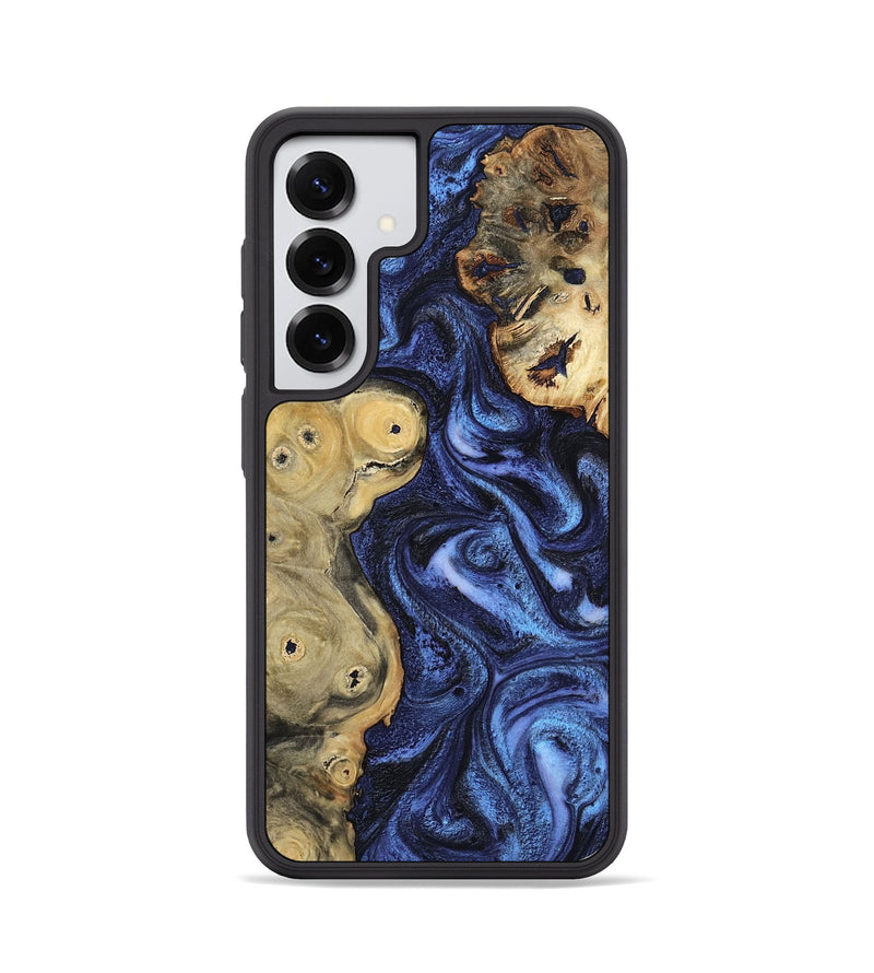Galaxy S25 Wood Phone Case - Seven (Blue, 801798)