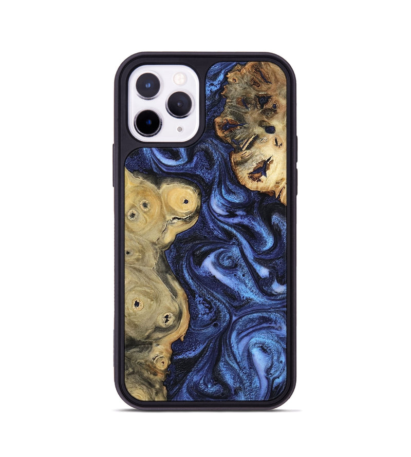 iPhone 11 Pro Wood Phone Case - Seven (Blue, 801798)
