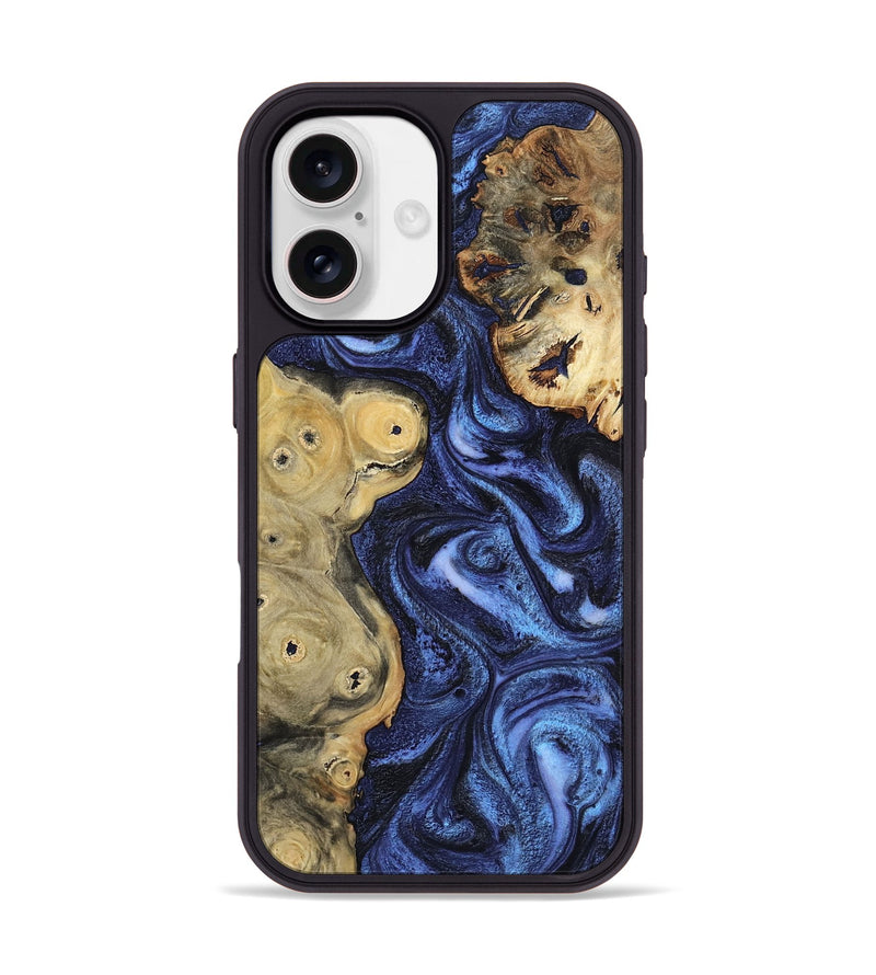 iPhone 17 Wood Phone Case - Seven (Blue, 801798)